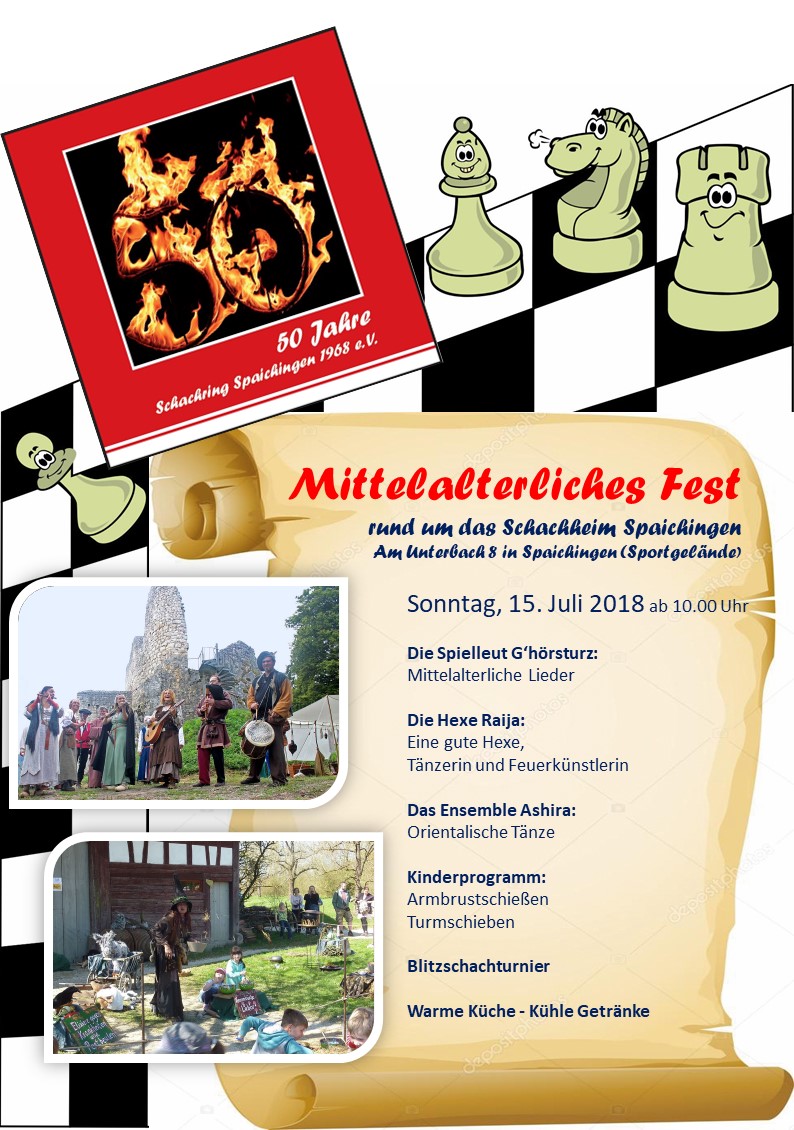 plakat mittelalterliches fest