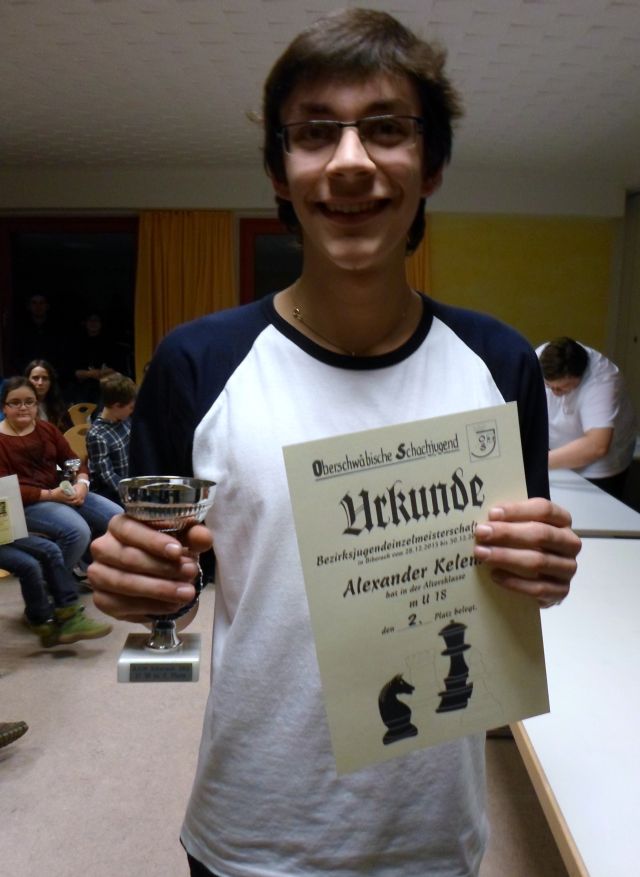 2. Platz U18 Jungen Alexander Kelemen