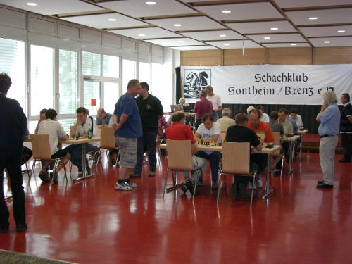 Ein Blick in den Turniersaal